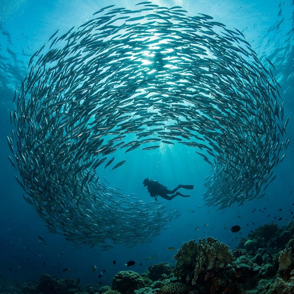 Sardine Run Moalboal Diving Experience